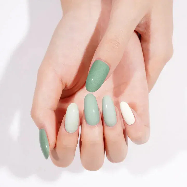 Shades Of Green Gel Nail Strips