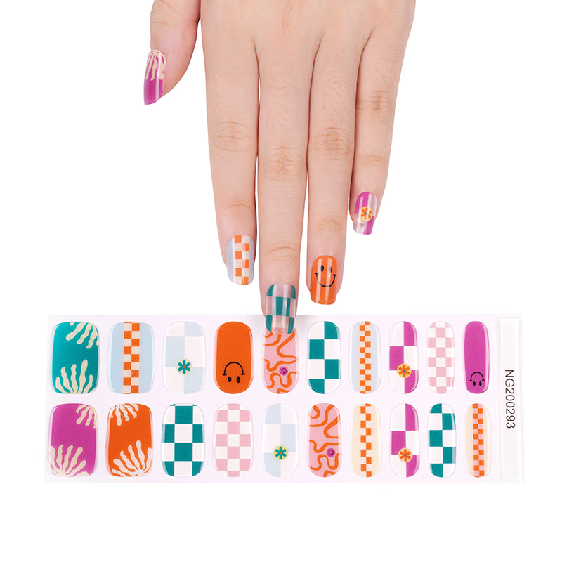 Summer Groove Gel Nail Sticker