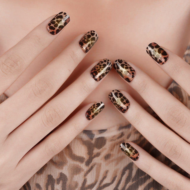 Wild Leopard Gel Nail Sticker