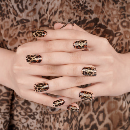 Wild Leopard Gel Nail Sticker