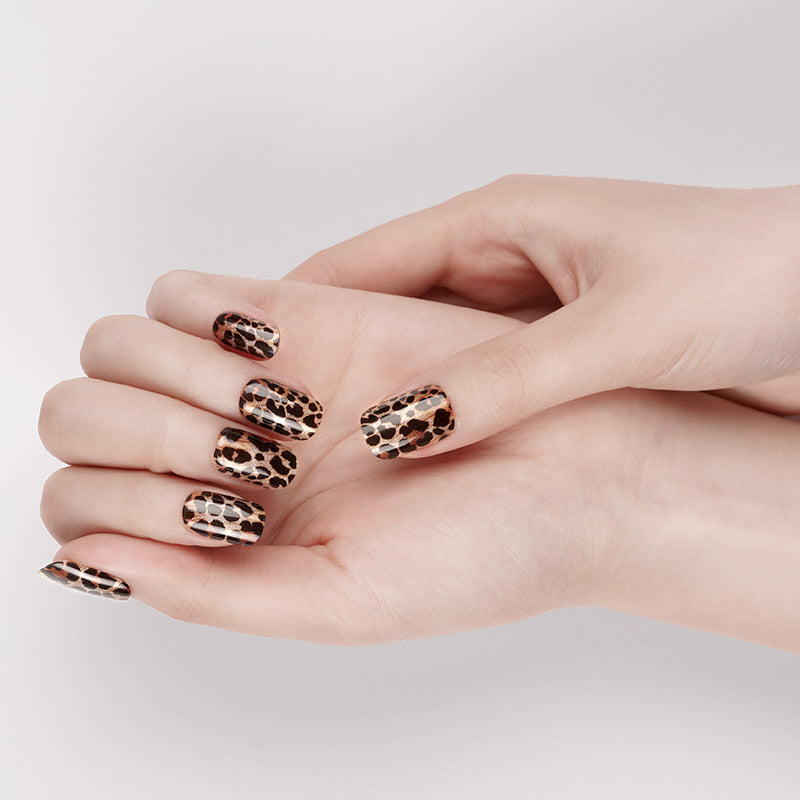 Wild Leopard Gel Nail Stickers