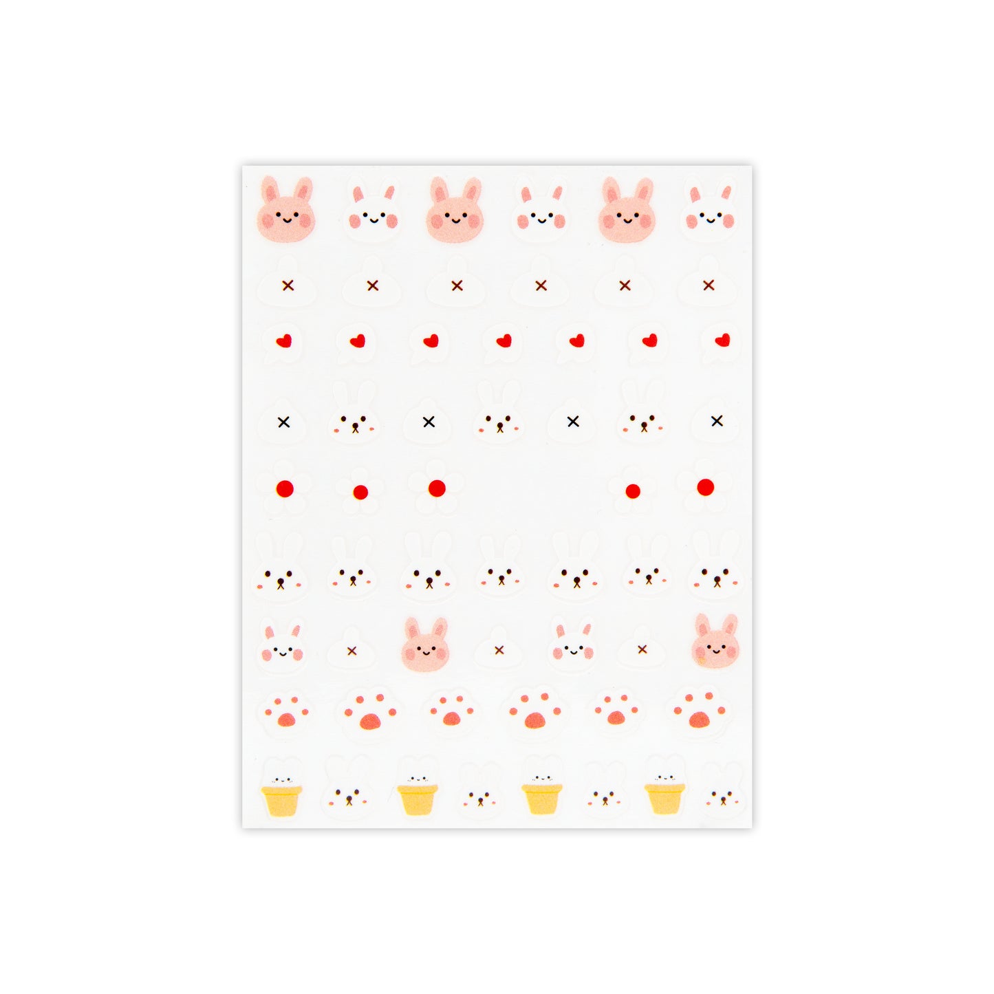 Kawaii Bunnies Nail Art Stickers