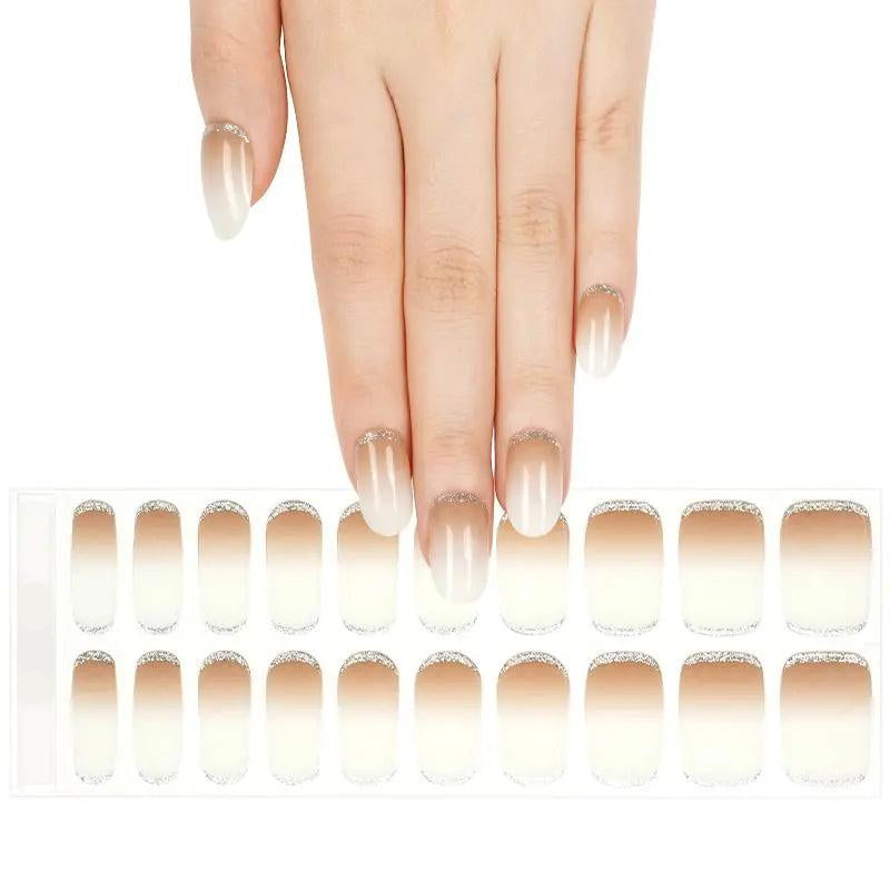 Milk Latte Gel Nail Strips - Gelly
