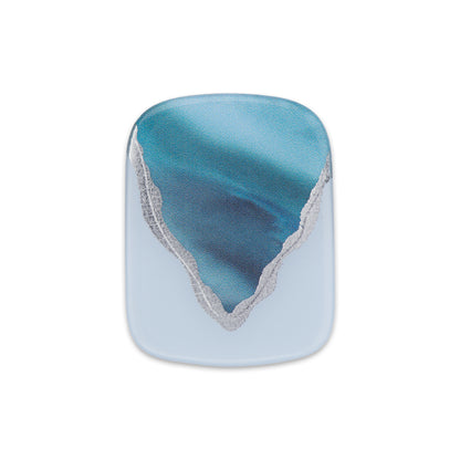 Ocean Blue Marble Gel Toenail Sticker