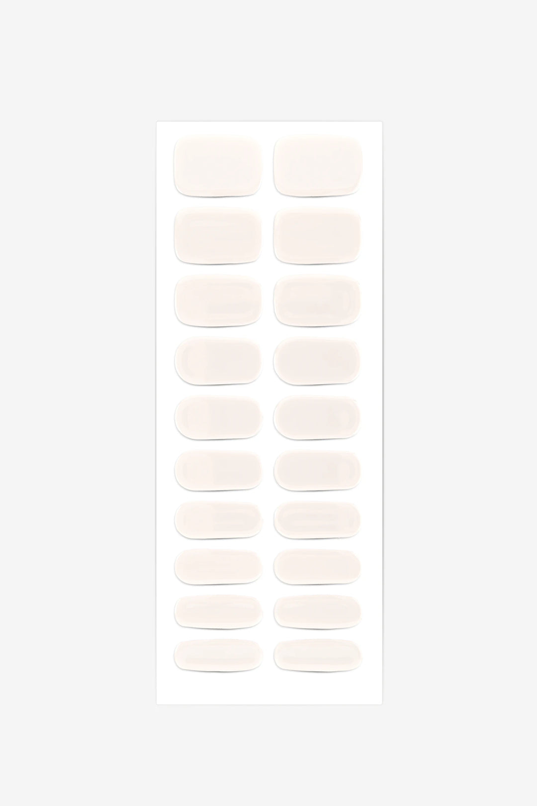 Full sheet of Pink Cloud semi-cured gel nail stickers displaying various sizes on a white background.