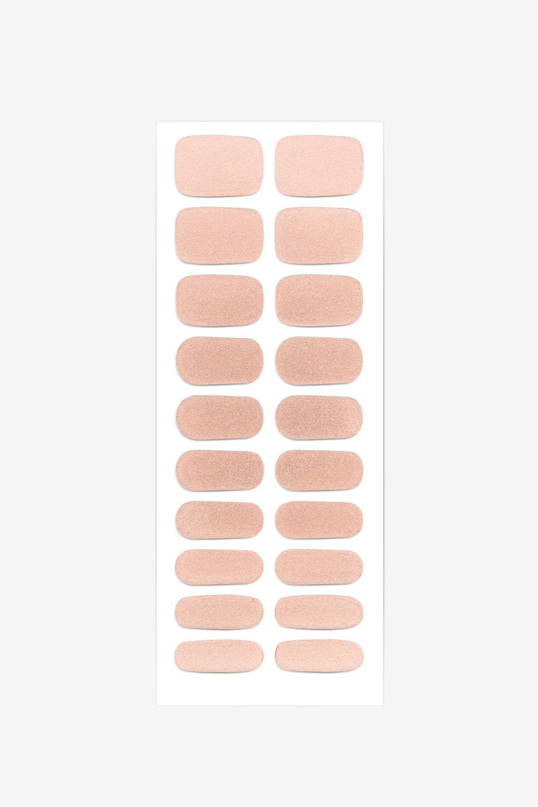 Full sheet of Pixie Dust semi-cured gel nail stickers displaying various sizes on a white background.