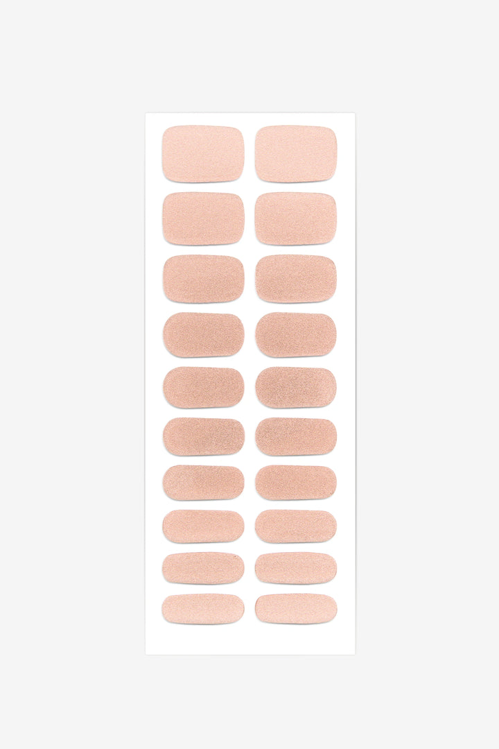 Full sheet of Pixie Dust semi-cured gel nail stickers displaying various sizes on a white background.