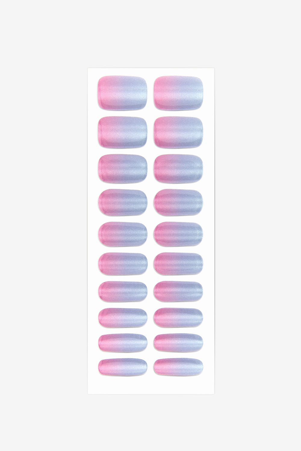 Full sheet of Spookasem Cat Eye UV-free gel nail stickers displaying various sizes on a white background.