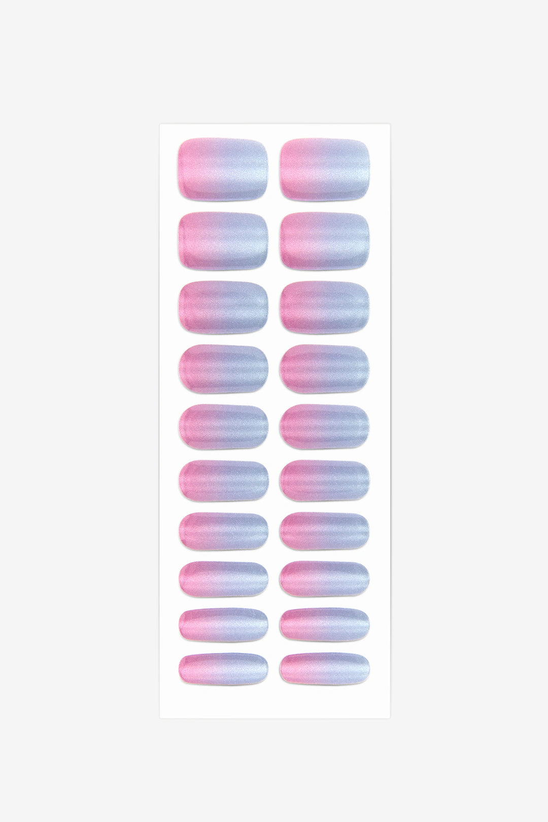Full sheet of Spookasem Cat Eye UV-free gel nail stickers displaying various sizes on a white background.