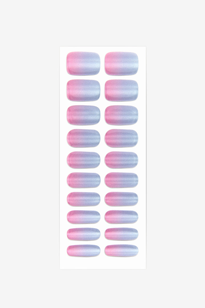Full sheet of Spookasem Cat Eye UV-free gel nail stickers displaying various sizes on a white background.