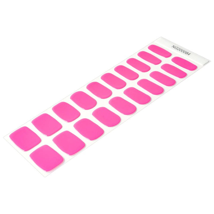 Bright Pink Mani-Pedi Gel Nail Strip Twin Set