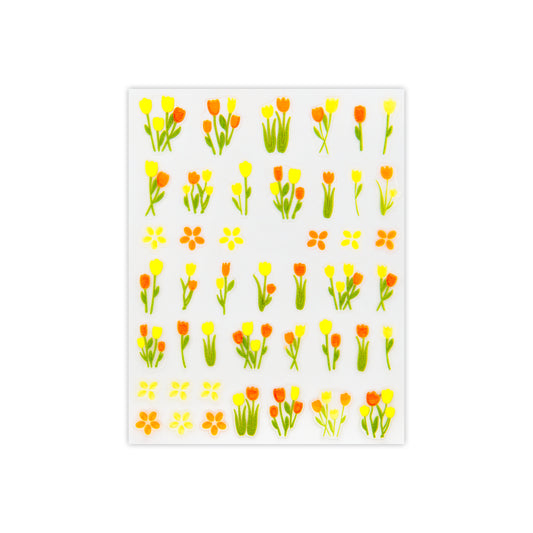 Tulips 3D Nail Art Stickers