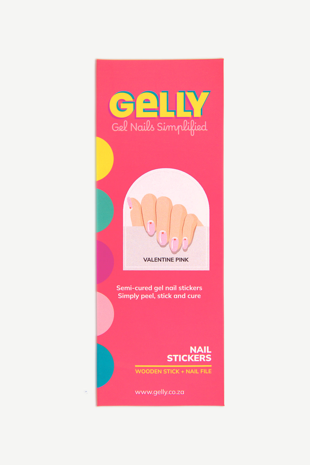 Valentine Pink Gel Nail Strips