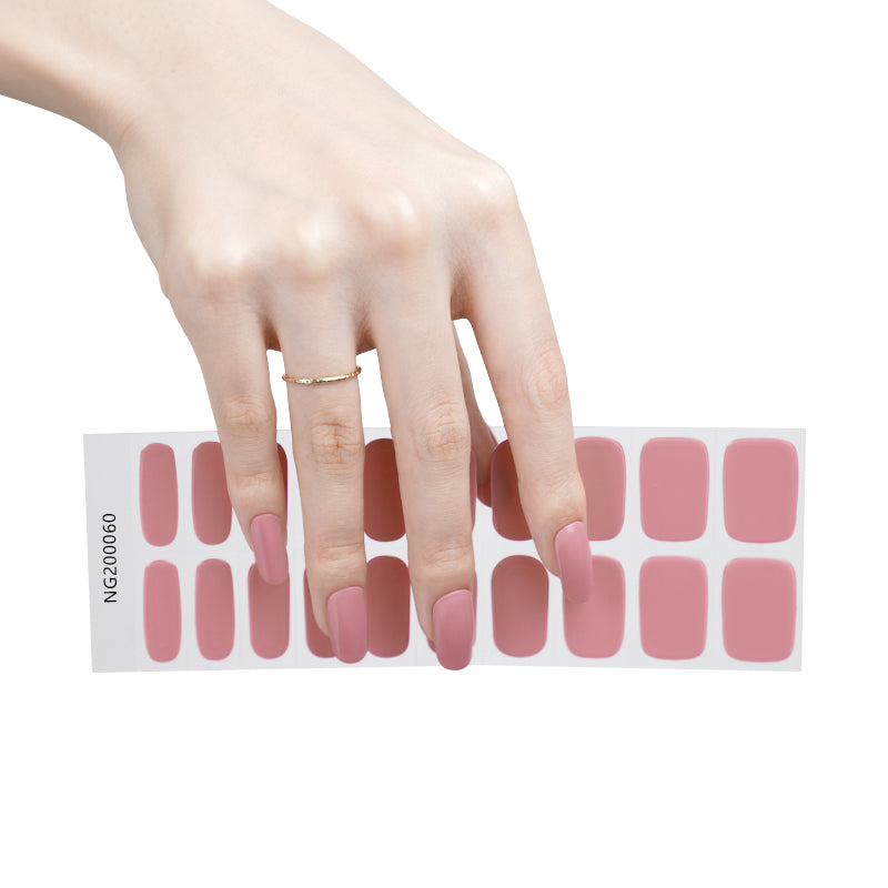 Light Rose Pink Gel Nail Sticker