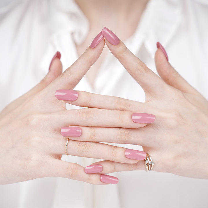 Light Rose Pink Gel Nail Sticker